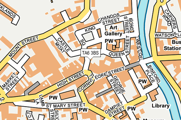 TA6 3BS map - OS OpenMap – Local (Ordnance Survey)