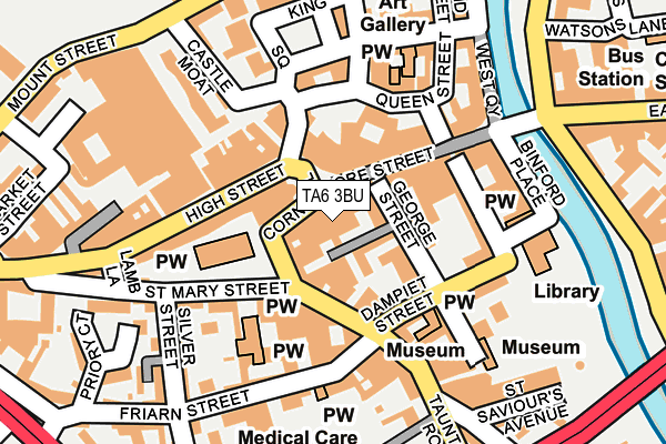 TA6 3BU map - OS OpenMap – Local (Ordnance Survey)