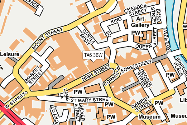 TA6 3BW map - OS OpenMap – Local (Ordnance Survey)