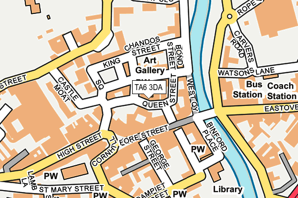 TA6 3DA map - OS OpenMap – Local (Ordnance Survey)