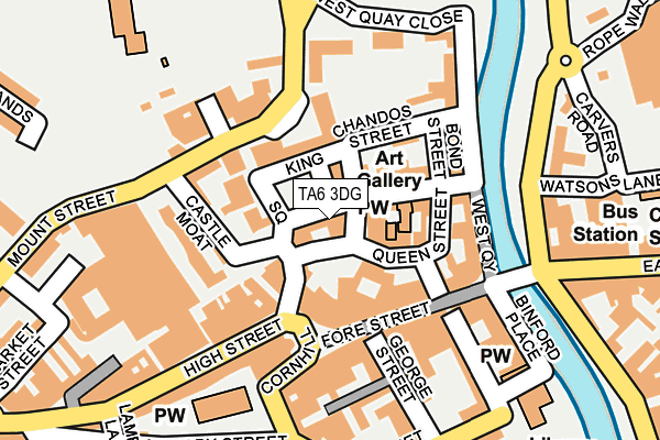 TA6 3DG map - OS OpenMap – Local (Ordnance Survey)
