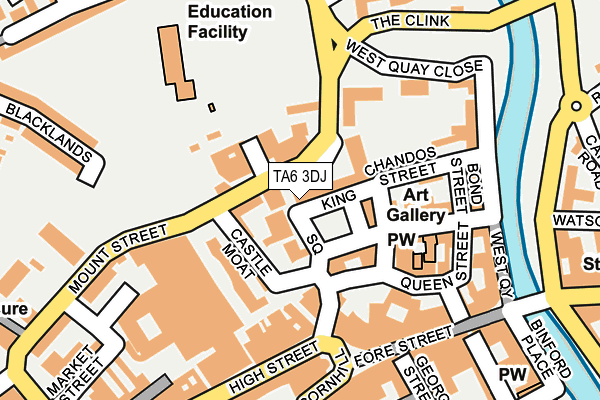 TA6 3DJ map - OS OpenMap – Local (Ordnance Survey)