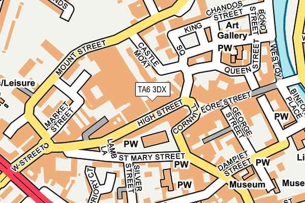 TA6 3DX map - OS OpenMap – Local (Ordnance Survey)