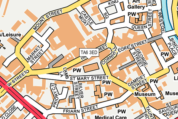 TA6 3ED map - OS OpenMap – Local (Ordnance Survey)