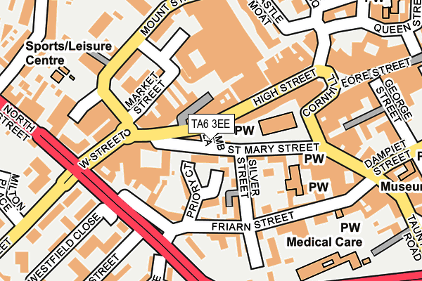 TA6 3EE map - OS OpenMap – Local (Ordnance Survey)