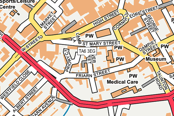 TA6 3EG map - OS OpenMap – Local (Ordnance Survey)