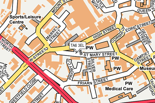 TA6 3EL map - OS OpenMap – Local (Ordnance Survey)