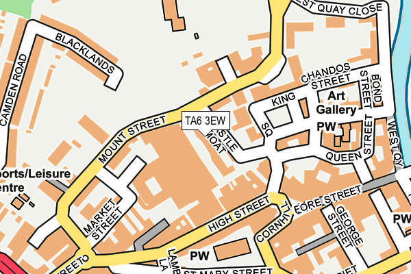 TA6 3EW map - OS OpenMap – Local (Ordnance Survey)