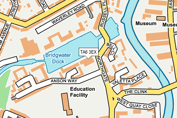 TA6 3EX map - OS OpenMap – Local (Ordnance Survey)