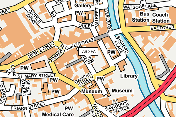 TA6 3FA map - OS OpenMap – Local (Ordnance Survey)