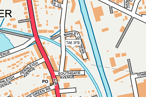 TA6 3FB map - OS OpenMap – Local (Ordnance Survey)