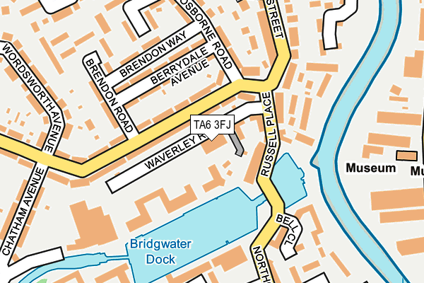 TA6 3FJ map - OS OpenMap – Local (Ordnance Survey)