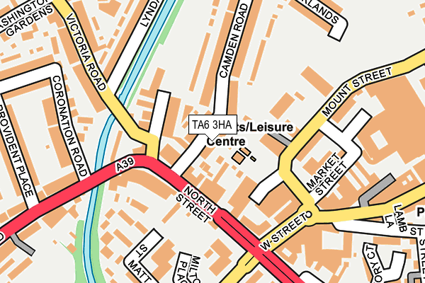 TA6 3HA map - OS OpenMap – Local (Ordnance Survey)