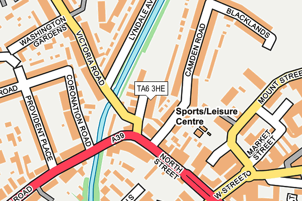 TA6 3HE map - OS OpenMap – Local (Ordnance Survey)