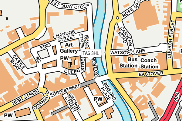 TA6 3HL map - OS OpenMap – Local (Ordnance Survey)