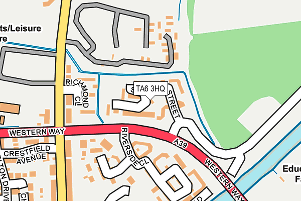 TA6 3HQ map - OS OpenMap – Local (Ordnance Survey)
