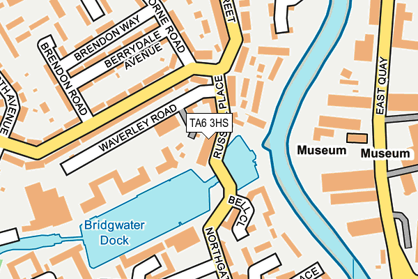 TA6 3HS map - OS OpenMap – Local (Ordnance Survey)