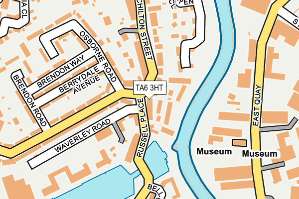 TA6 3HT map - OS OpenMap – Local (Ordnance Survey)