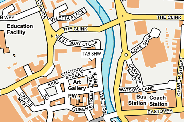 TA6 3HW map - OS OpenMap – Local (Ordnance Survey)