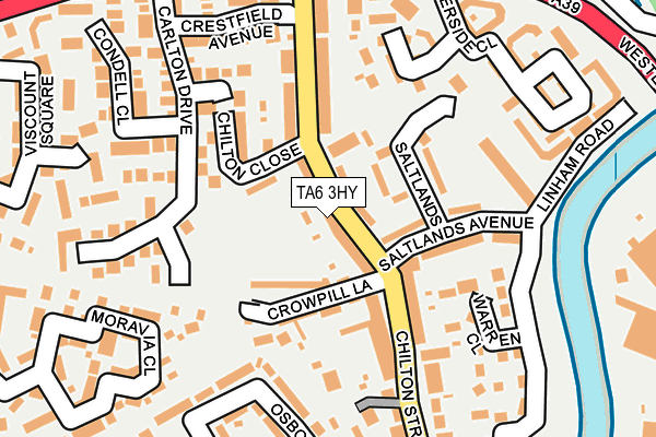 TA6 3HY map - OS OpenMap – Local (Ordnance Survey)