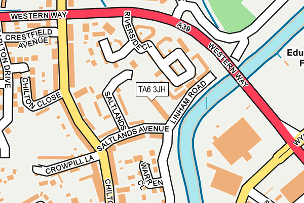 TA6 3JH map - OS OpenMap – Local (Ordnance Survey)