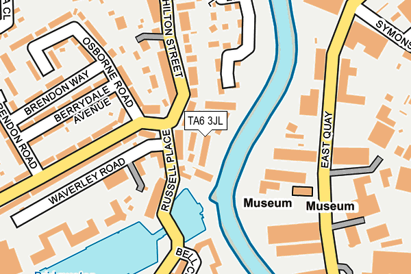 TA6 3JL map - OS OpenMap – Local (Ordnance Survey)