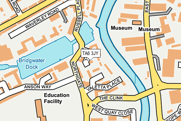 TA6 3JY map - OS OpenMap – Local (Ordnance Survey)