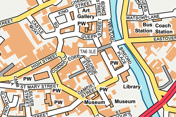 TA6 3LE map - OS OpenMap – Local (Ordnance Survey)