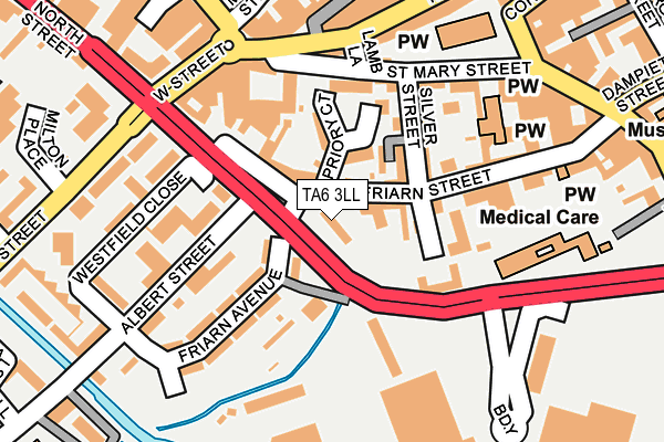 TA6 3LL map - OS OpenMap – Local (Ordnance Survey)