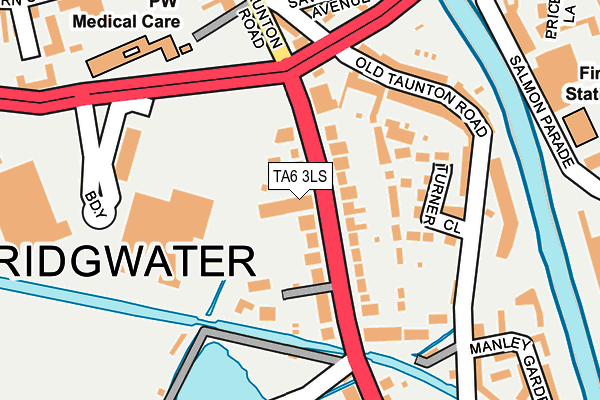 TA6 3LS map - OS OpenMap – Local (Ordnance Survey)