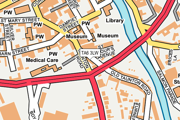 TA6 3LW map - OS OpenMap – Local (Ordnance Survey)