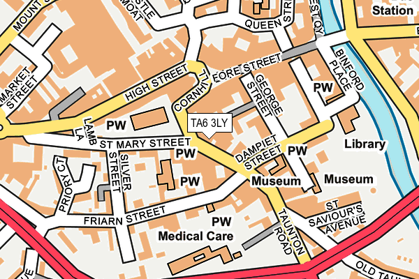 TA6 3LY map - OS OpenMap – Local (Ordnance Survey)