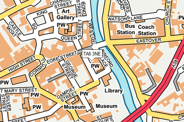 TA6 3NE map - OS OpenMap – Local (Ordnance Survey)