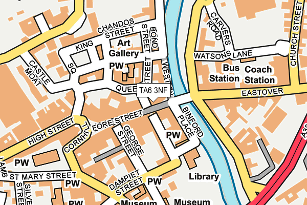 TA6 3NF map - OS OpenMap – Local (Ordnance Survey)