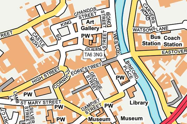 TA6 3NG map - OS OpenMap – Local (Ordnance Survey)