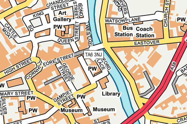 TA6 3NJ map - OS OpenMap – Local (Ordnance Survey)