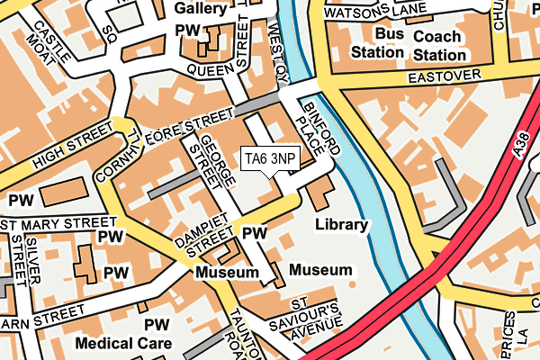 TA6 3NP map - OS OpenMap – Local (Ordnance Survey)