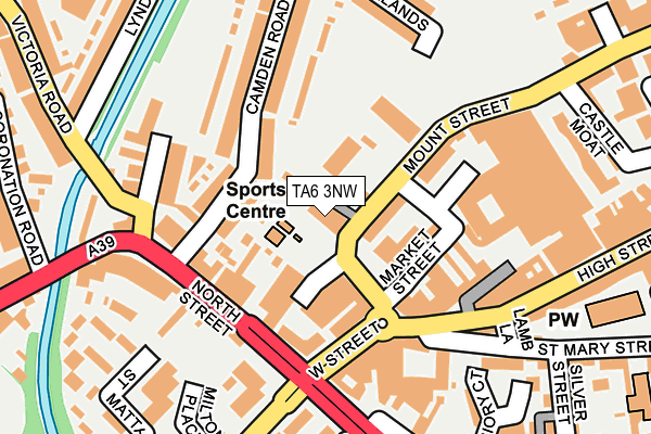 TA6 3NW map - OS OpenMap – Local (Ordnance Survey)