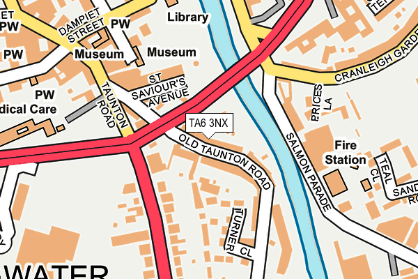 TA6 3NX map - OS OpenMap – Local (Ordnance Survey)