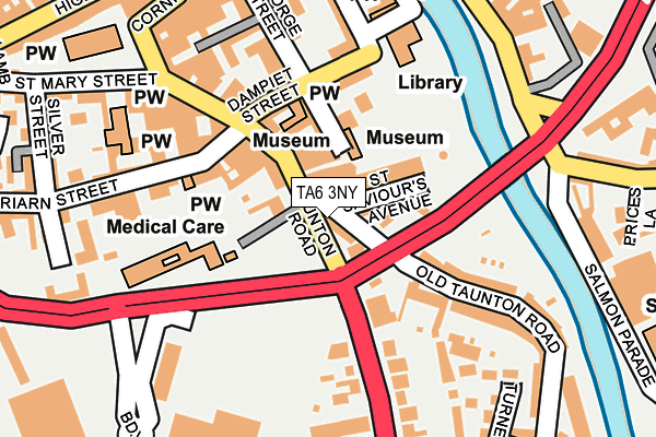 TA6 3NY map - OS OpenMap – Local (Ordnance Survey)