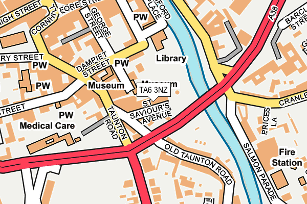 TA6 3NZ map - OS OpenMap – Local (Ordnance Survey)