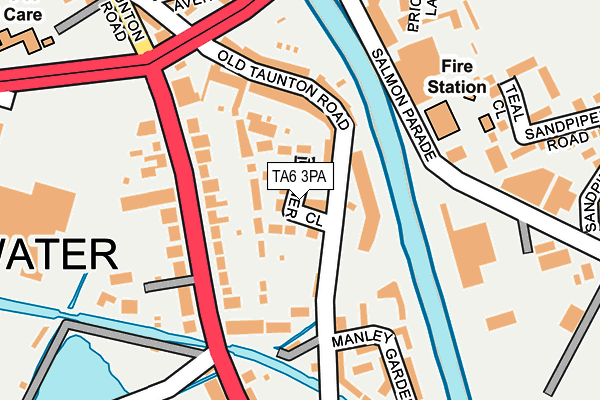 TA6 3PA map - OS OpenMap – Local (Ordnance Survey)