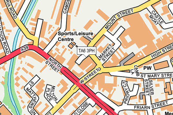 TA6 3PH map - OS OpenMap – Local (Ordnance Survey)