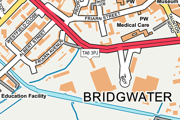 TA6 3PJ map - OS OpenMap – Local (Ordnance Survey)