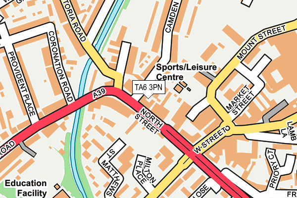 TA6 3PN map - OS OpenMap – Local (Ordnance Survey)