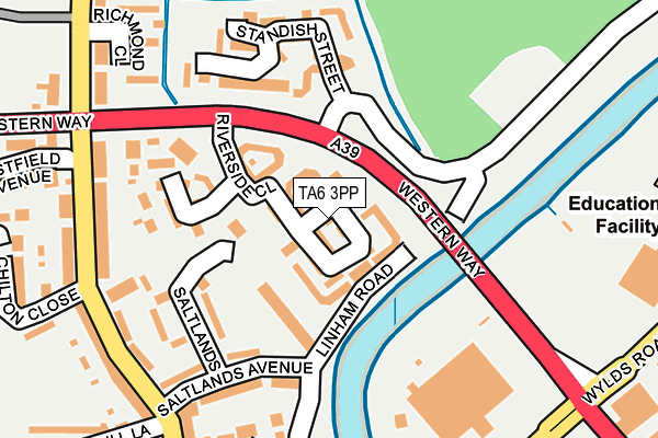 TA6 3PP map - OS OpenMap – Local (Ordnance Survey)