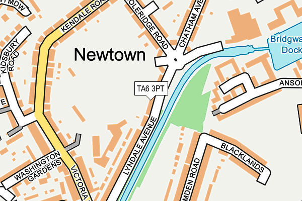 TA6 3PT map - OS OpenMap – Local (Ordnance Survey)