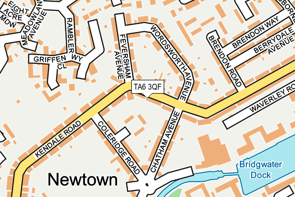 TA6 3QF map - OS OpenMap – Local (Ordnance Survey)