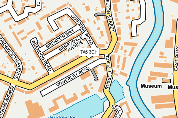 TA6 3QH map - OS OpenMap – Local (Ordnance Survey)