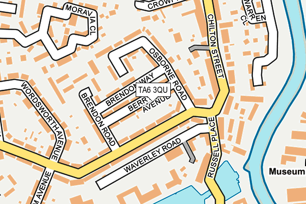 TA6 3QU map - OS OpenMap – Local (Ordnance Survey)